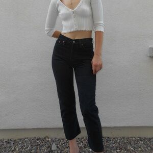 Classic Black Women's Levi’s 505 Corduroy black Jeans